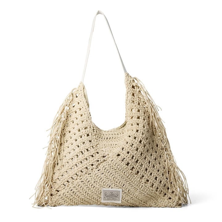 Biba Women's White Fringe Shoulder Bag, Sports Direct