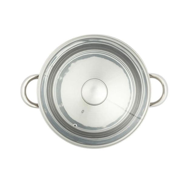 Silver - Russell Hobbs - 11.5L Stainless Steel Mirror Finish Tempered Glass Lid Stock Pot