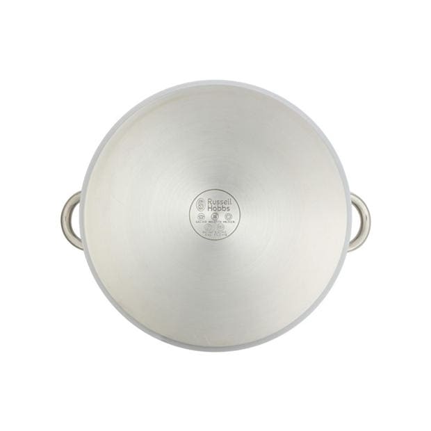 Silver - Russell Hobbs - 15-Litre Stainless Steel Tempered Glass Lid Stock Pot