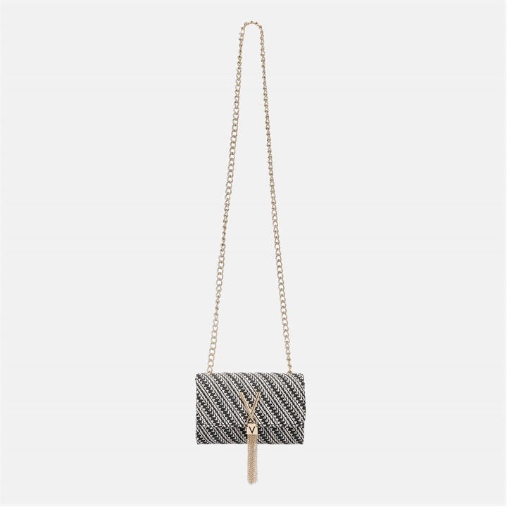 Valentino Women's Black Fold Over Divina Bag, Sports Direct