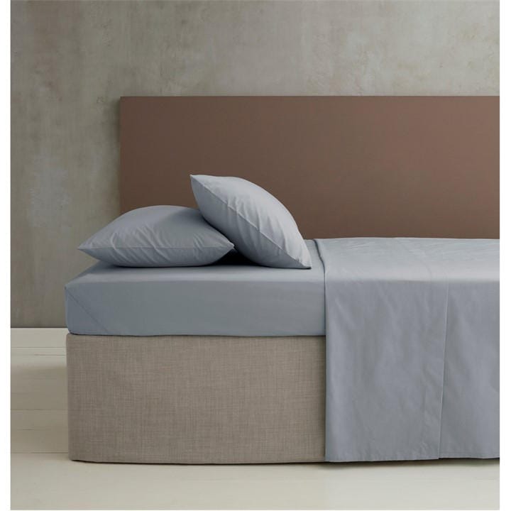 Catherine Lansfield Unisex Grey Iron Percale Combed Extra Deep Fitted Sheet Superking