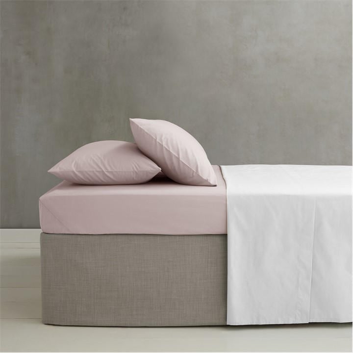 Catherine Lansfield Pink Easy Iron Percale Combed Extra Deep Fitted Sheet in Size King, Sports Direct