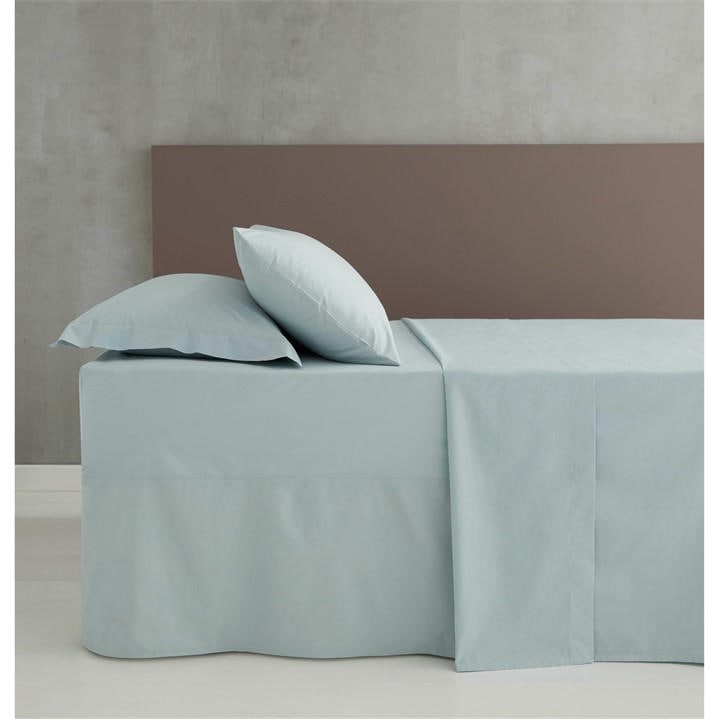 Catherine Lansfield Blue Easy Iron Percale Combed Extra Deep Fitted Sheet in Size Double, Sports Direct - Image 2