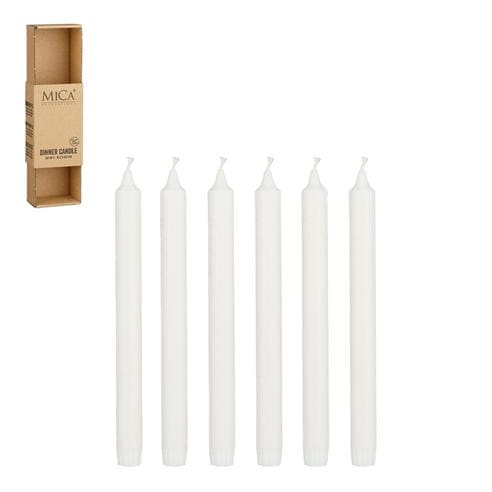 Mica - Dinner candle stearin 6 pieces