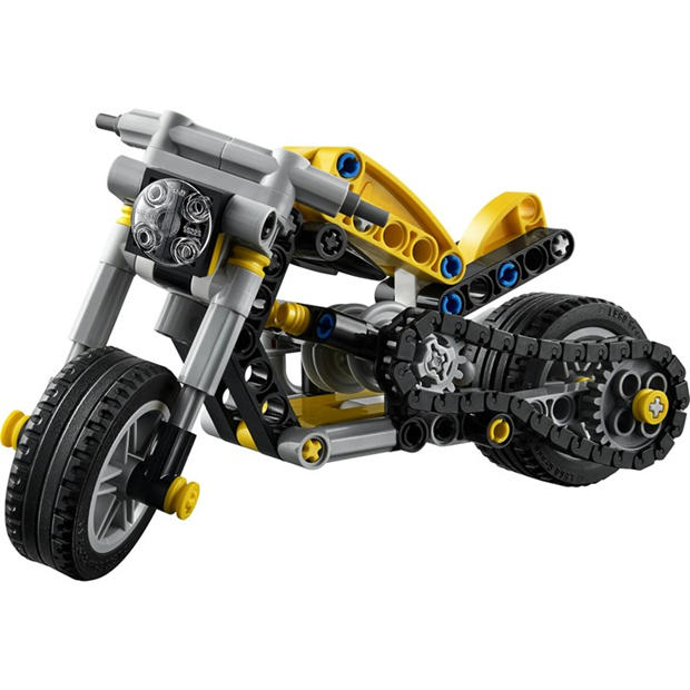 Yellow MCycle - LEGO - Technic Yellow Motorbike Toy Model Kit 42225