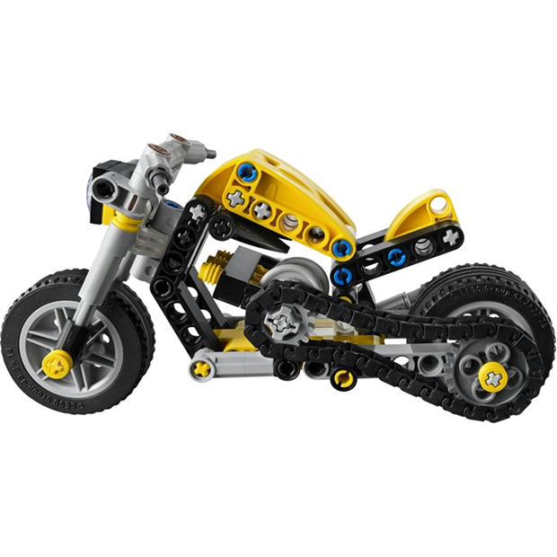 Yellow MCycle - LEGO - Technic Yellow Motorbike Toy Model Kit 42225