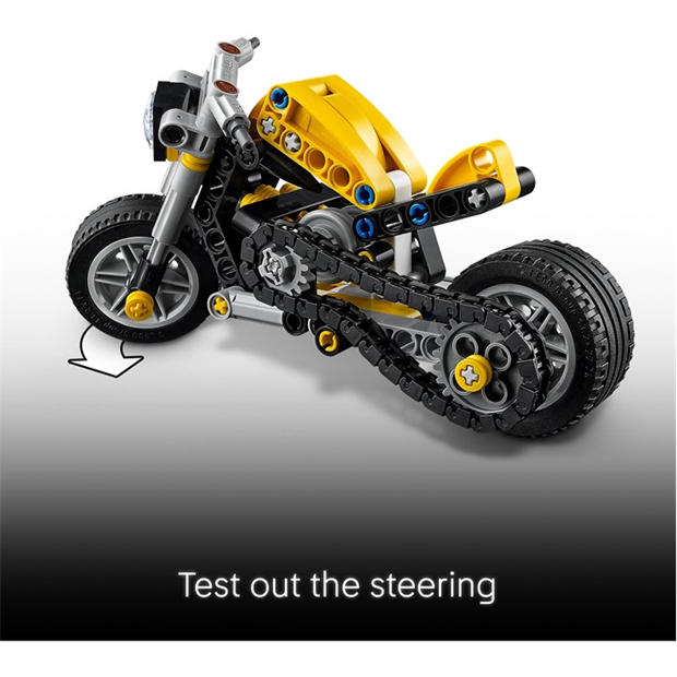 Yellow MCycle - LEGO - Technic Yellow Motorbike Toy Model Kit 42225