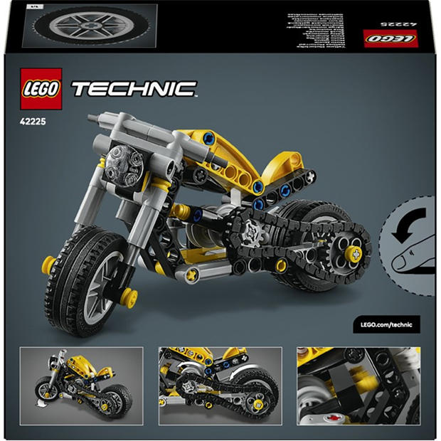 Yellow MCycle - LEGO - Technic Yellow Motorbike Toy Model Kit 42225