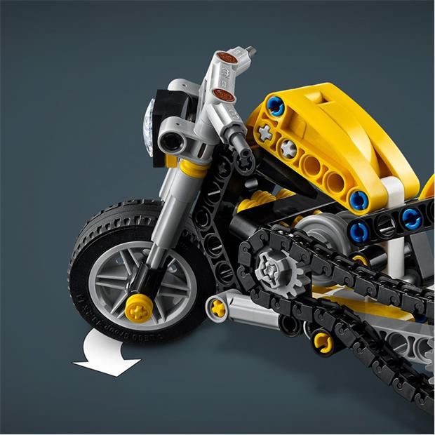 Yellow MCycle - LEGO - Technic Yellow Motorbike Toy Model Kit 42225