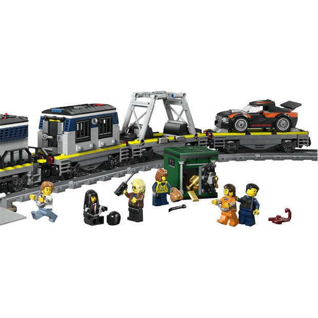 Police Train - LEGO - City Police Train Heist - Toy Train Set for kids 60508