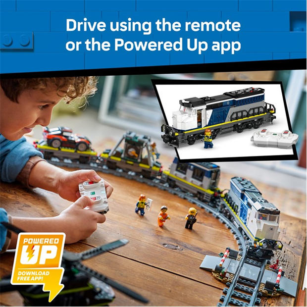 Police Train - LEGO - City Police Train Heist - Toy Train Set for kids 60508