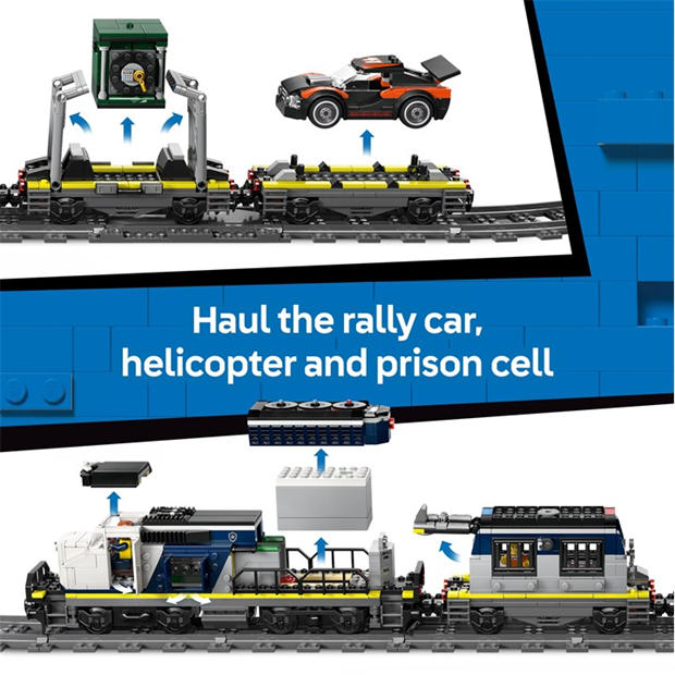 Police Train - LEGO - City Police Train Heist - Toy Train Set for kids 60508