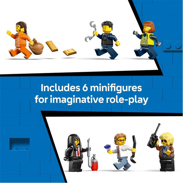 Police Train - LEGO - City Police Train Heist - Toy Train Set for kids 60508