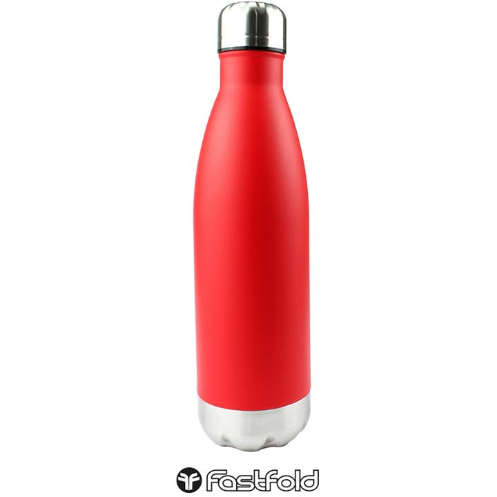 Fast Fold  Metal Water Bottle 500 Ml - Red - 500ml - Image 3
