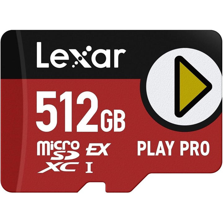 Lexar Black Play Pro 512Gb Microsd Express Memory Card, Sports Direct