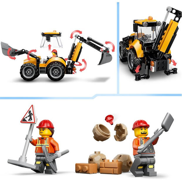 Backhoe Loader - LEGO - LEGO City Vehicles 6 Jn64