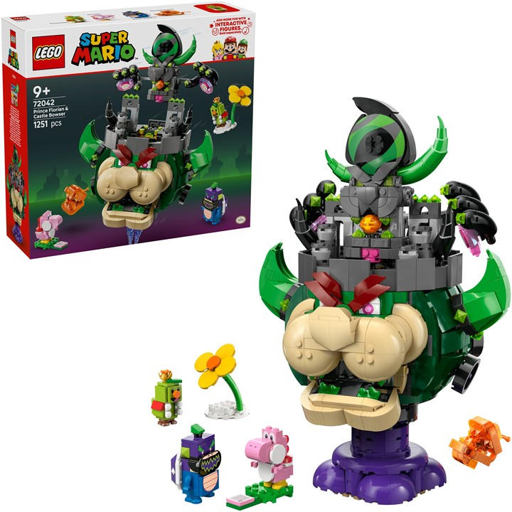 Lego Boys Multi Lego® Super Mario™ 72042 Prince Florian & Castle Bowser Toy For Pretend Play