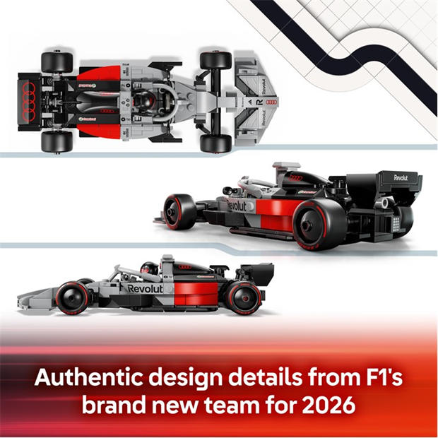 Formula 1 - LEGO - Speed Champions Audi Revolut F1 Team R26 Race Car 77259