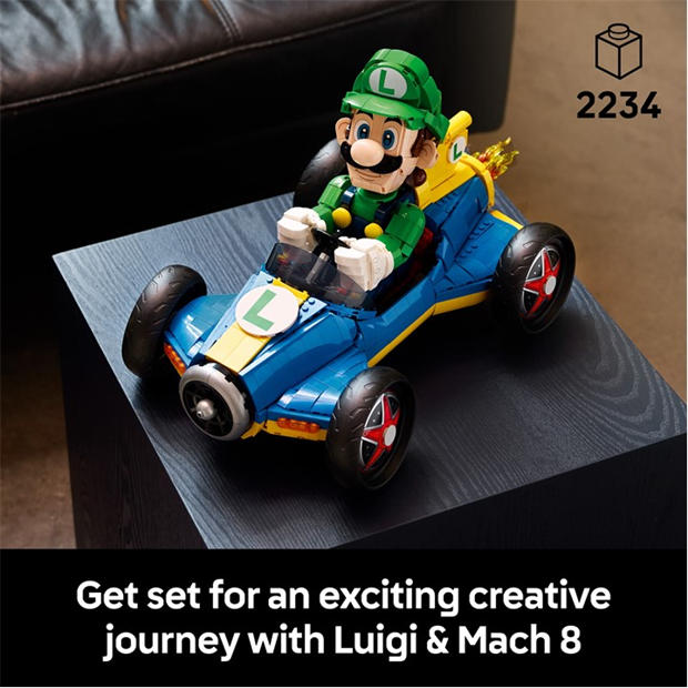 Luigi Kart - LEGO - Super Mario: Mario Kart – Luigi & Mach 8 Set 72050