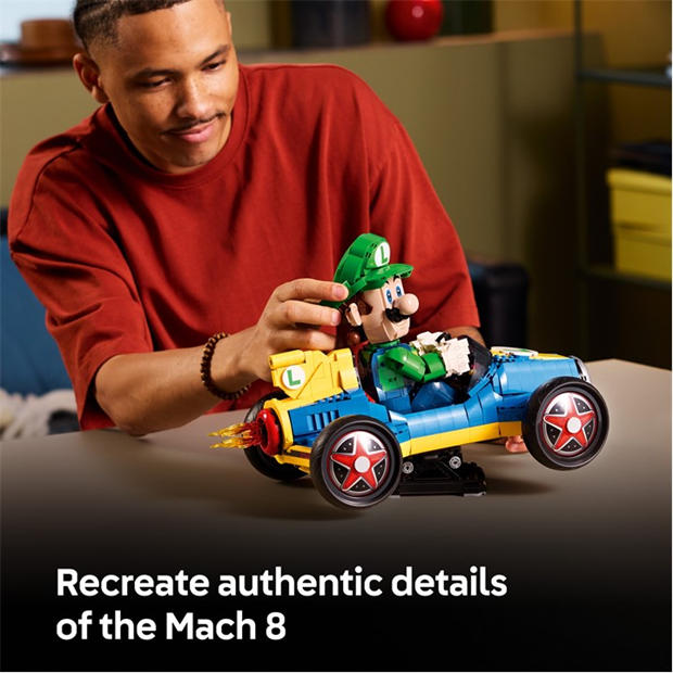 Luigi Kart - LEGO - Super Mario: Mario Kart – Luigi & Mach 8 Set 72050