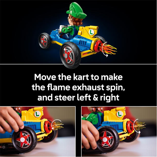 Luigi Kart - LEGO - Super Mario: Mario Kart – Luigi & Mach 8 Set 72050