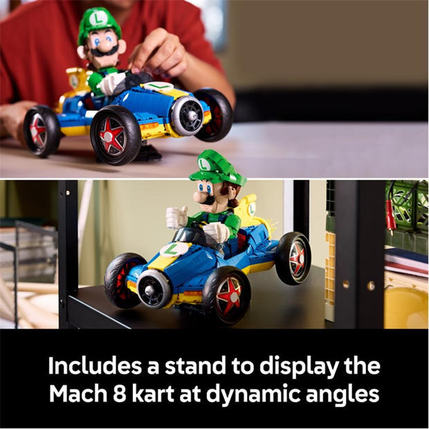 Luigi Kart - LEGO - Super Mario: Mario Kart – Luigi & Mach 8 Set 72050
