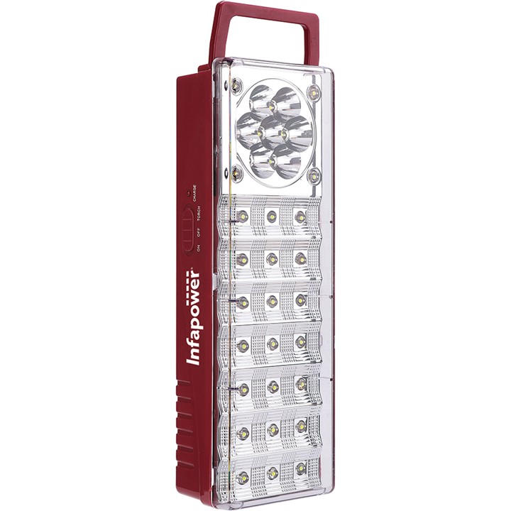 Infapower Unisex Red 32 Led Compact Rechargeable Lantern