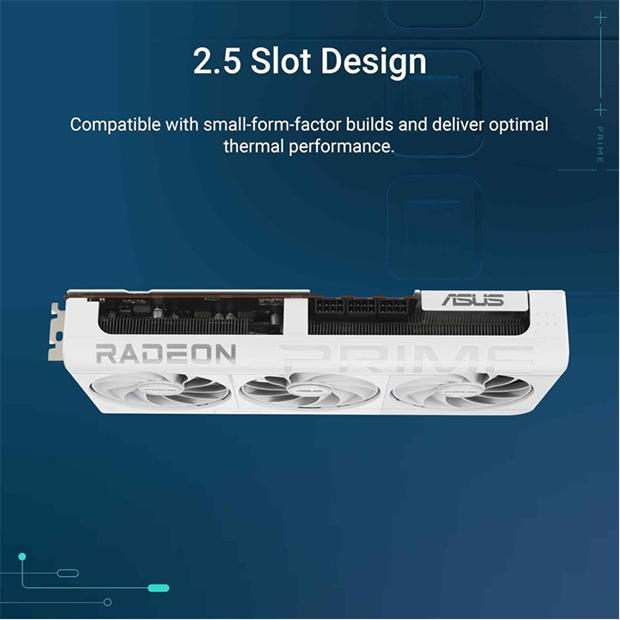 White - ASUS - ASUS Prime Radeon RX 9070 XT White OC Edition 16GB GDDR6 Gaming Graphics Card