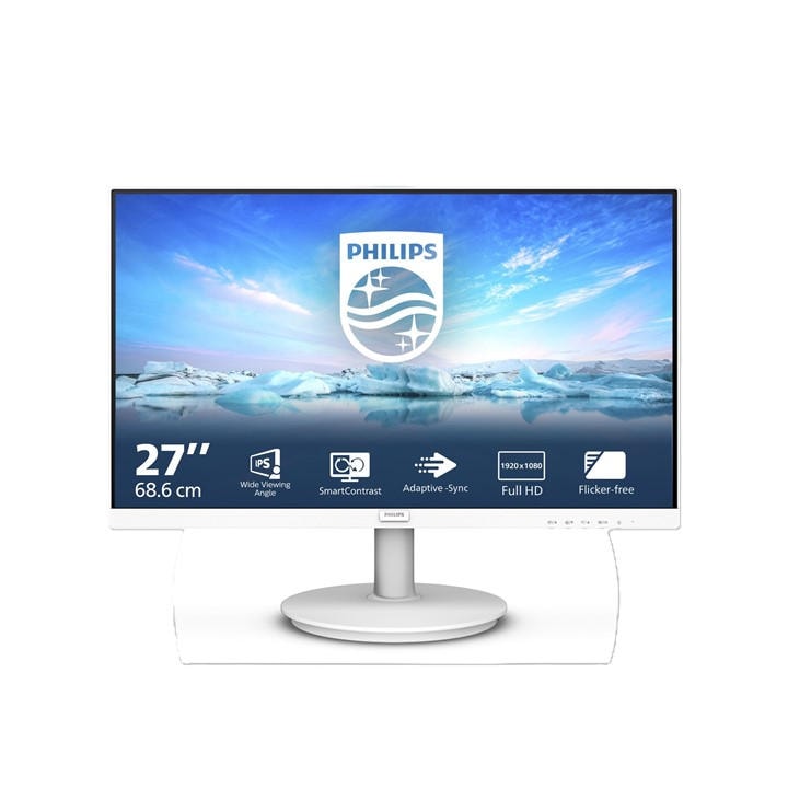 Philips  White 271V8aw 27 Inch Ips Full Hd 75Hz Monitor, Sports Direct