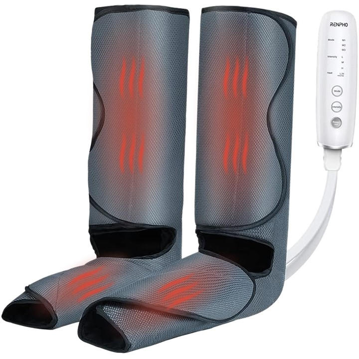 Renpho  Grey Thermal Calf & Foot Air Recovery With Heat, Sports Direct