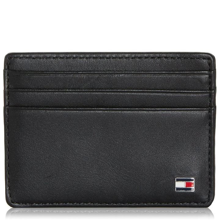 Tommy Hilfiger Men's Black Eton Leather Cardholder, Sports Direct