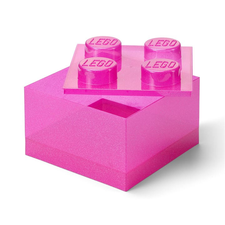 Lego Unisex Kids Glitter 4 Brick Storage Size 40090801