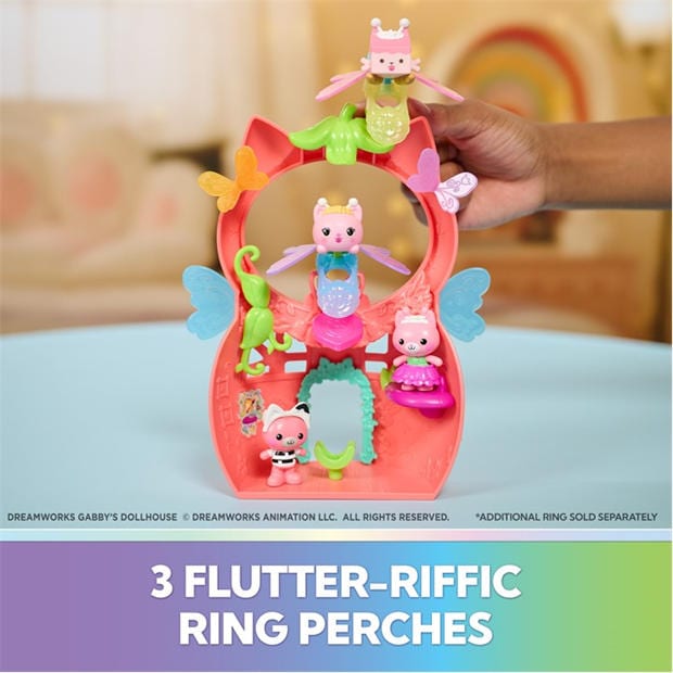 Multi - Gabbys Dollhouse - Gabbys Dollhouse Kitty Fairy’s Flutter-riffic Playset
