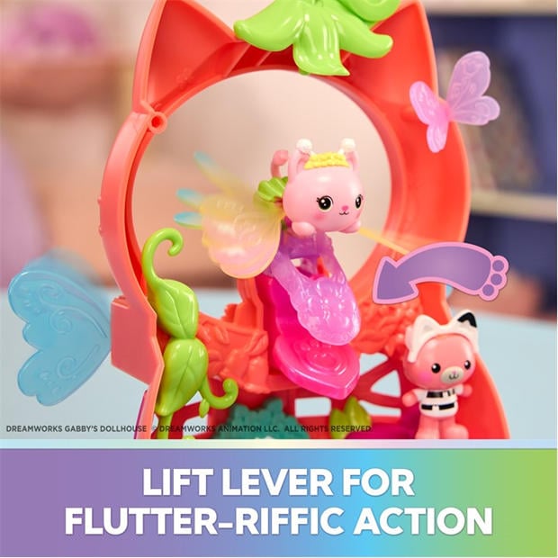 Multi - Gabbys Dollhouse - Gabbys Dollhouse Kitty Fairy’s Flutter-riffic Playset