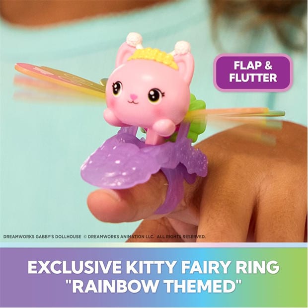 Multi - Gabbys Dollhouse - Gabbys Dollhouse Kitty Fairy’s Flutter-riffic Playset