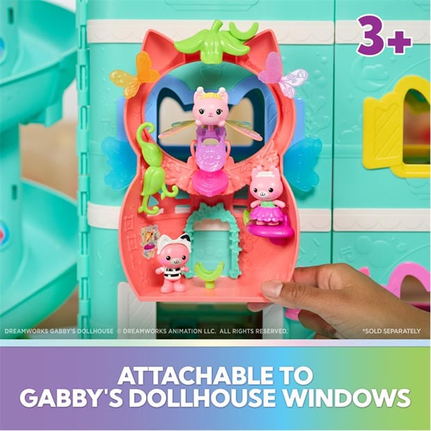 Multi - Gabbys Dollhouse - Gabbys Dollhouse Kitty Fairy’s Flutter-riffic Playset