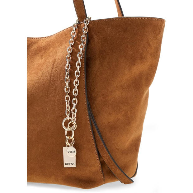Cognac - Guess - Women's Devon Tote Bag