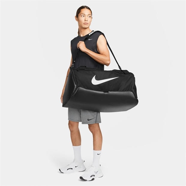 Black/Black/Whi - Nike - Men's Brasilia Large Training Holdall 95L
