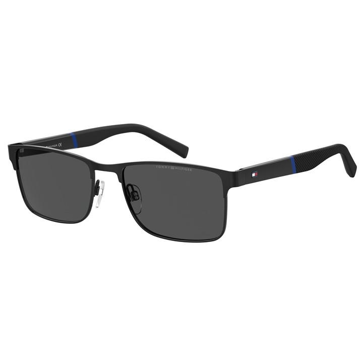 Tommy Hilfiger Men's Black Uv Protection Rectangle Sunglasses, Sports Direct