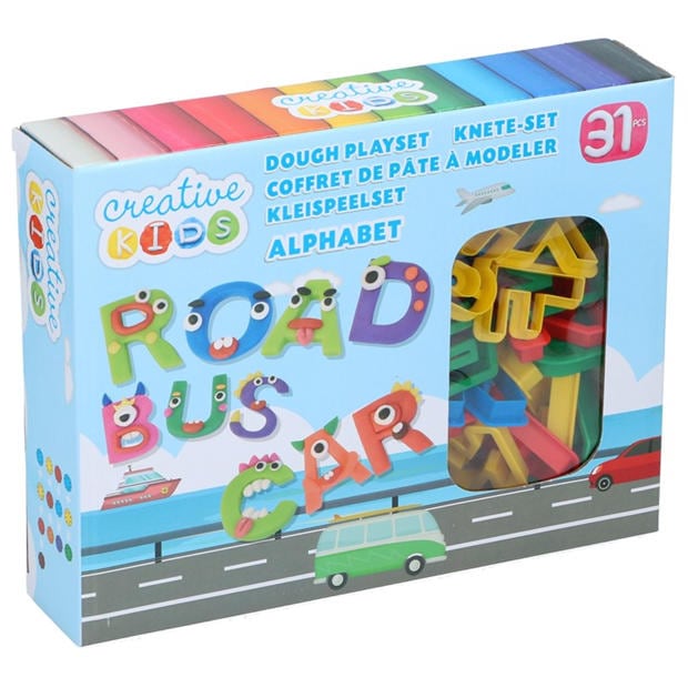 Alphabet - Creative Kids - Dough Alphabet Modelling Kit 5x28g