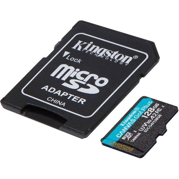 Black - Kingston Technology - MicroSDXC Card - 128GB