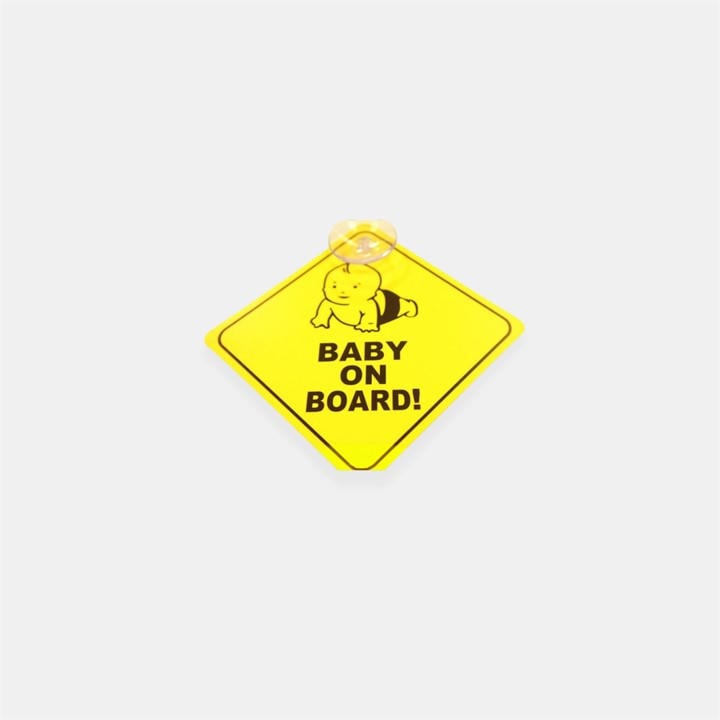 Cute And Co  Kids Yellow Cute & Co Baby On Board Sign With Suction Cup, Sports Direct