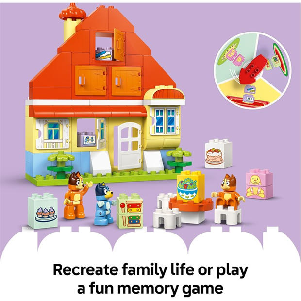 Да се определи - LEGO - LEGO® DUPLO® 10459 Bluey: Bluey’s Family House with Memory Game Interactive Toy