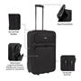 Black - Slazenger - Fabric Trolley Cases