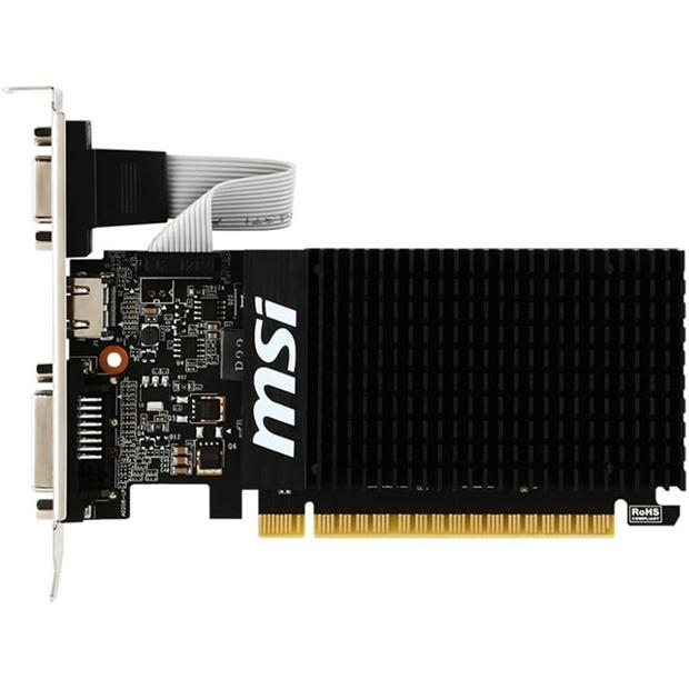Black - MSI - MSI GT710 2GD3H LP GPU