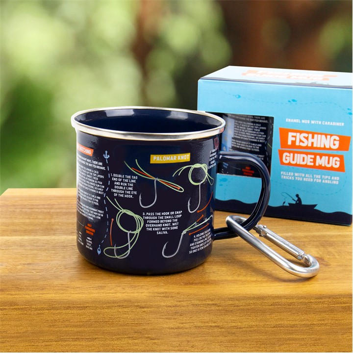 Gift Republic  None Fishing Guide Enamel Mug, Sports Direct