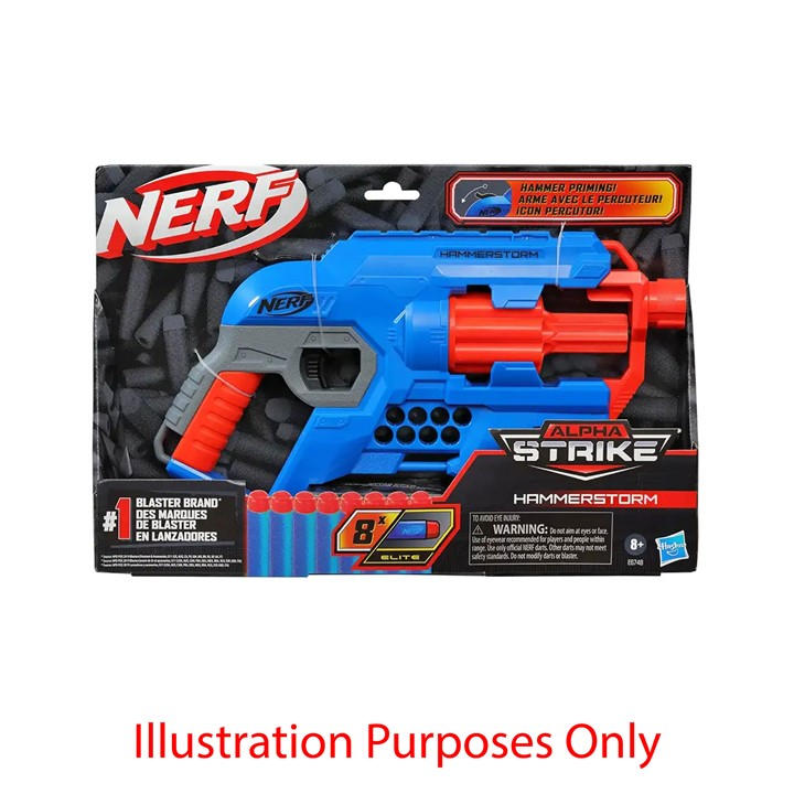 Hasbro Boys  Kids' Alpha Strike Hammerstorm Nerf Gun, Sports Direct