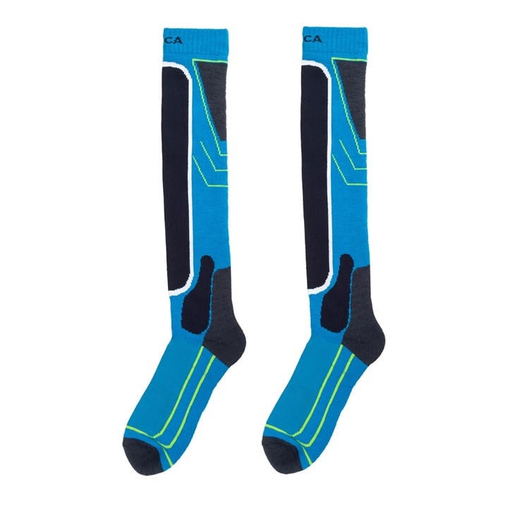 Nevica Women's Blue Meribel 2 Pack Ski Sock in Size 4 -8, Sports Direct