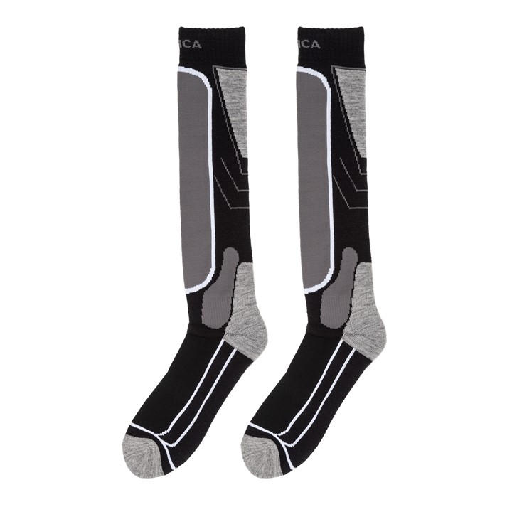 Nevica  Black Meribel 2 Pack Ski Sock  in Size 1 - 6, Sports Direct