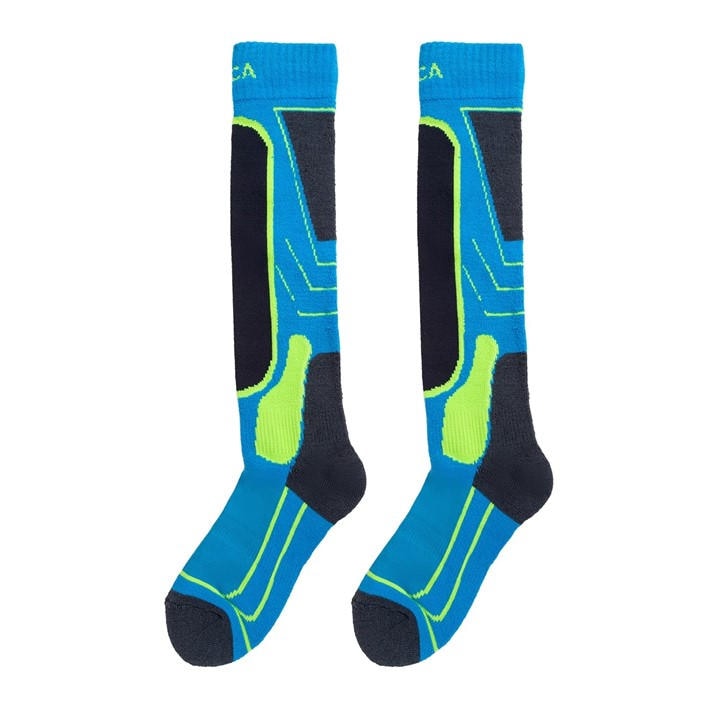 Nevica  Blue Meribel 2 Pack Ski Sock  in Size 1 - 6, Sports Direct